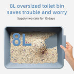 HEYBO Self Cleaning Cat Litter Box 80L Automatic Cat Litter Box with Large Capacity